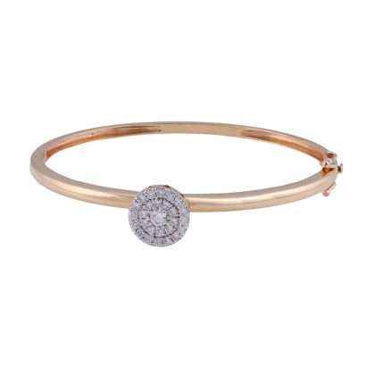 Round Diamond Cluster Bracelet