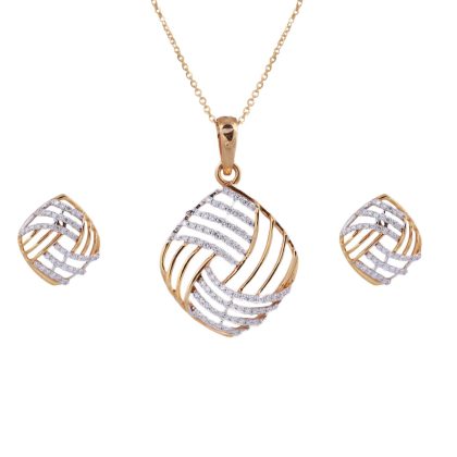 Diamond Drift Pendant Set