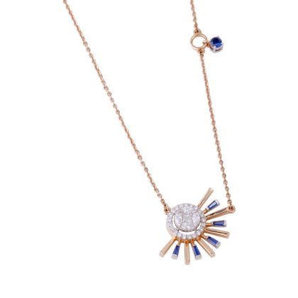Diamond & Sapphire Necklace