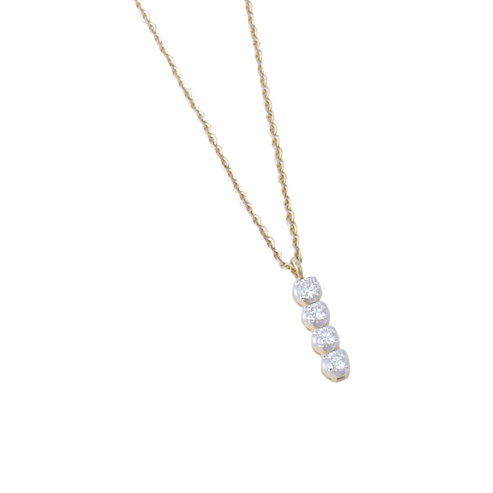 Golden Diamond Necklace