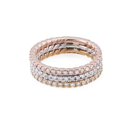 Triple Band Diamond Eternity Ring
